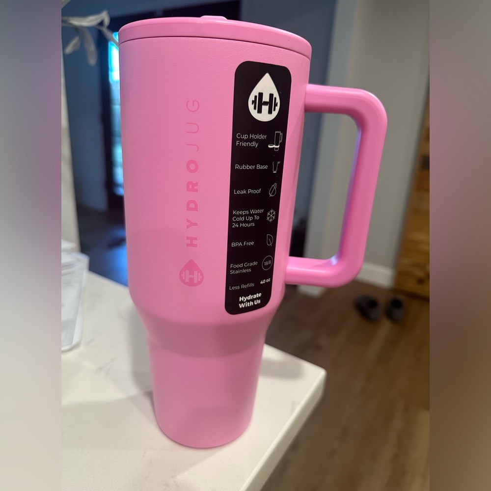 NWT bubblegum hydrojug traveler 40oz